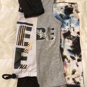 BEBE Sport 3 piece set - Girls size Small 7/8